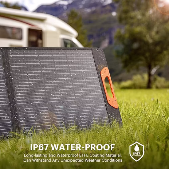 Chargeur solaire portable pliable 100 W avec sortie USB