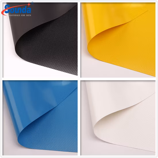 Bâche en PVC prix d'usine pour matériau de porte roulante/tissu polyester enduit de PVC 1000d